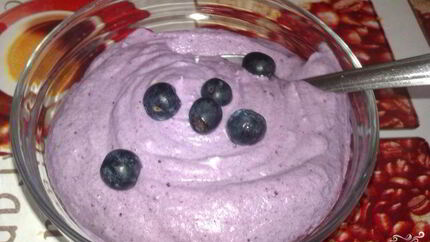 Черничное суфле