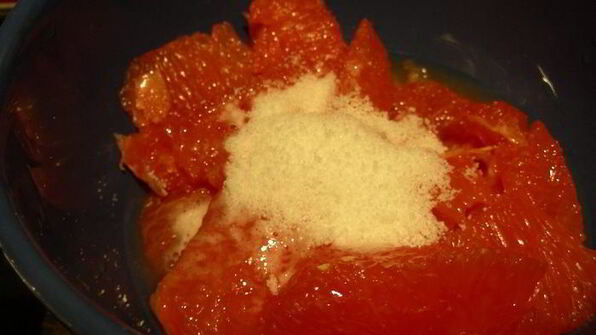 гратен-суфле с грейпфрутом