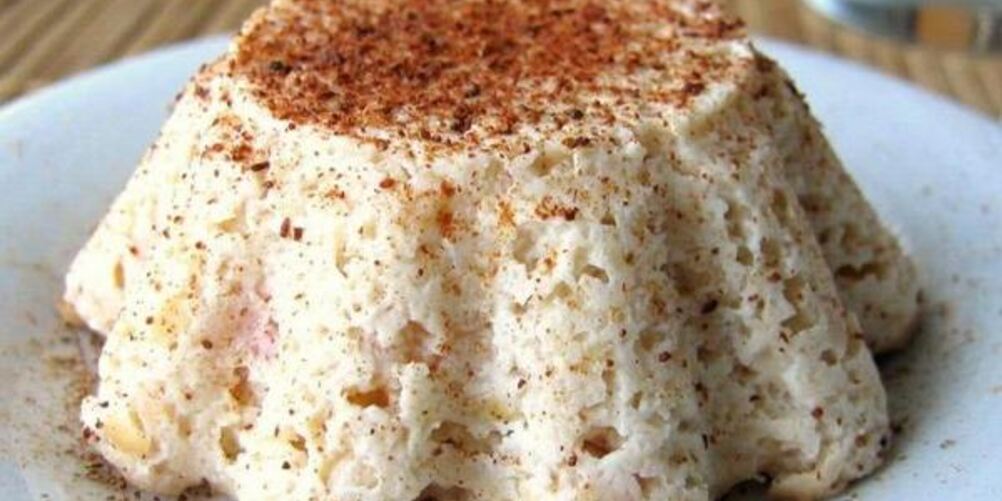 Рецепт легкого творожного суфле с яблоком в микроволновке