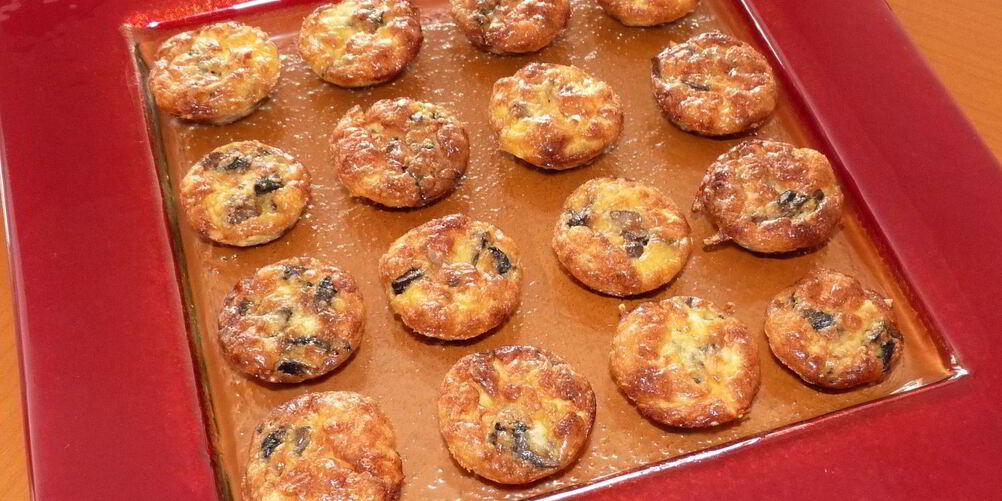 Рецепт мини-суфле из шампиньонов