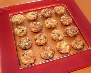 Мини-суфле из шампиньонов