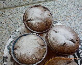 Шоколадное суфле с апельсиновым сиропом