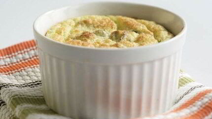 Суфле из кабачков с творогом рикотта