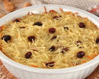 Суфле из лапши с миндалем и медом