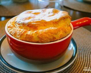 Суфле из яблок и творога