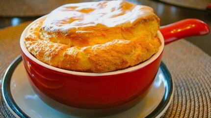 Суфле из яблок и творога