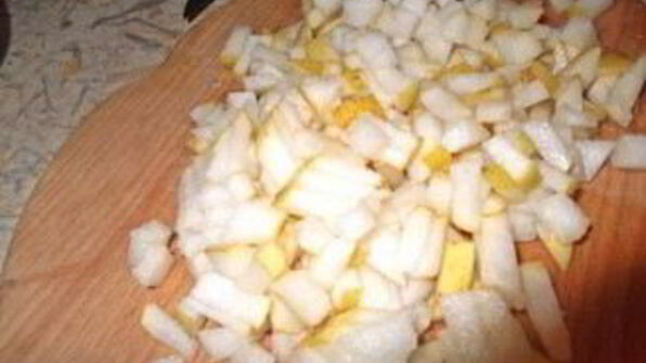 суфле из яблок и творога