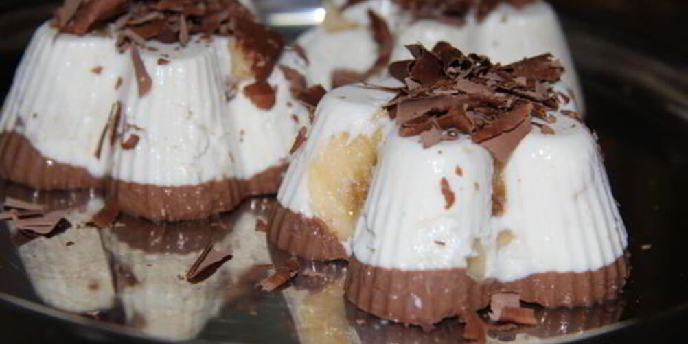 Рецепт суфле творожно-банановое с шоколадом