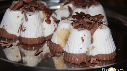 Суфле творожно-банановое с шоколадом