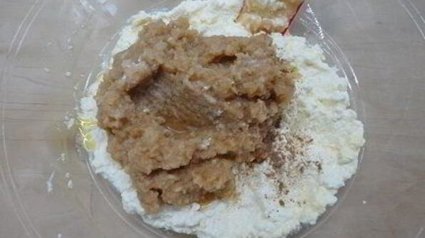 творожно-яблочное суфле