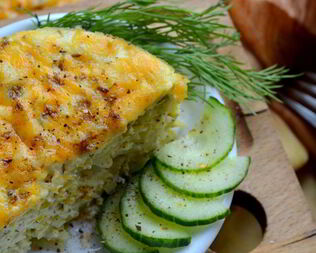 Творожное суфле со свежей капустой