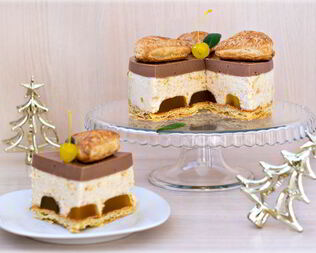 Яблочно-шоколадный торт-суфле