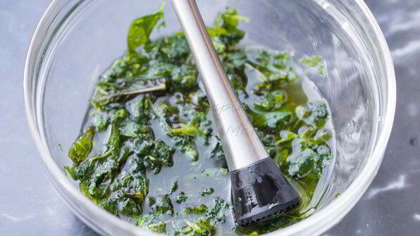 апельсиновый тирамису с мятным сиропом