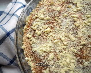 Тирамису с ревенем и белым шоколадом