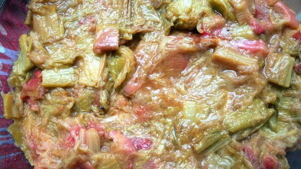 тирамису с ревенем и белым шоколадом