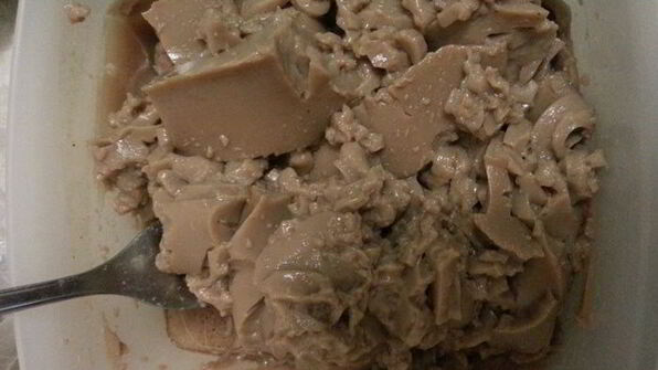 творожный тирамису с кусочками какао-желе