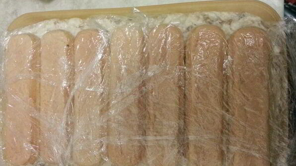 творожный тирамису с кусочками какао-желе