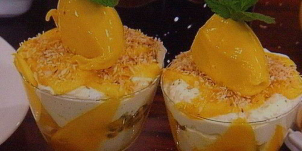 Рецепт экзотического мангового тирамису