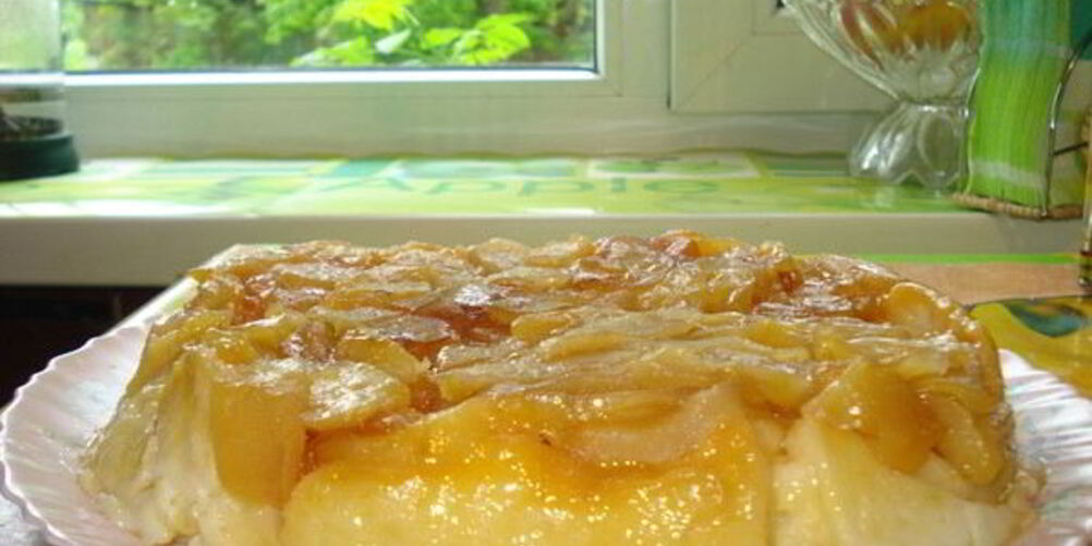 Рецепт творожного пудинга с яблоками