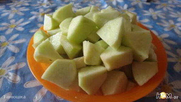 яблочный крамбль с кокосовой стружкой