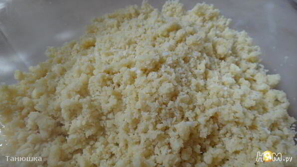 яблочный крамбль с кокосовой стружкой