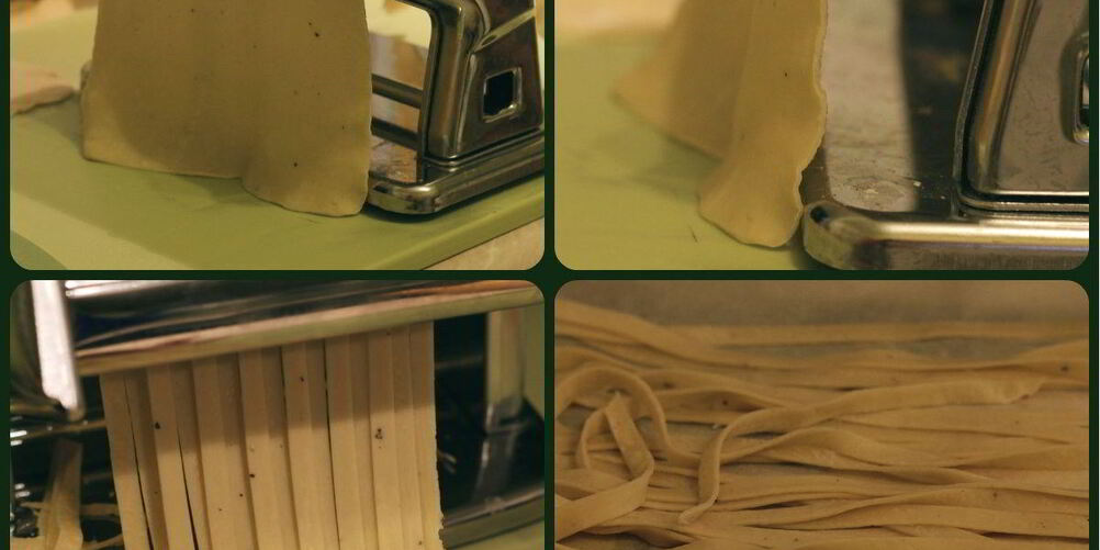 Рецепт домашней пшенично-яичная лапша