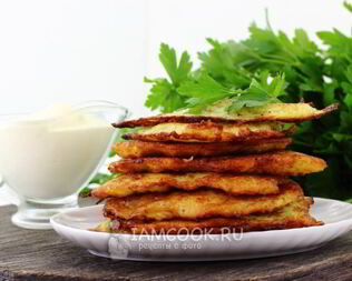 Драники из кабачков и картофеля