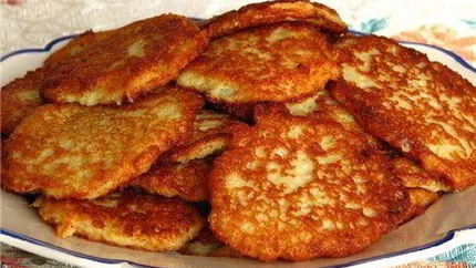 Драники из картофеля с мясным фаршем