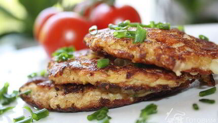 Драники из цуккини с сыром