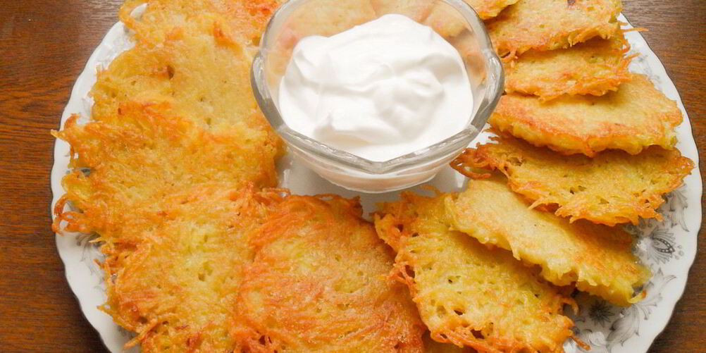 Рецепт драников с чесноком