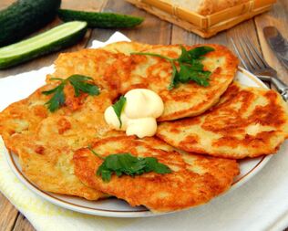 Драники с курицей