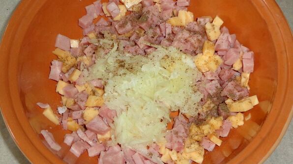 драники с ветчиной