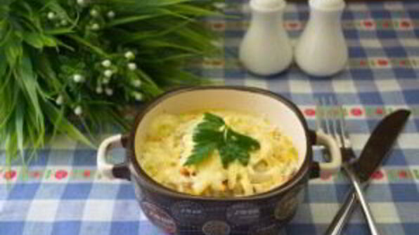 драники в горшочках с мясом