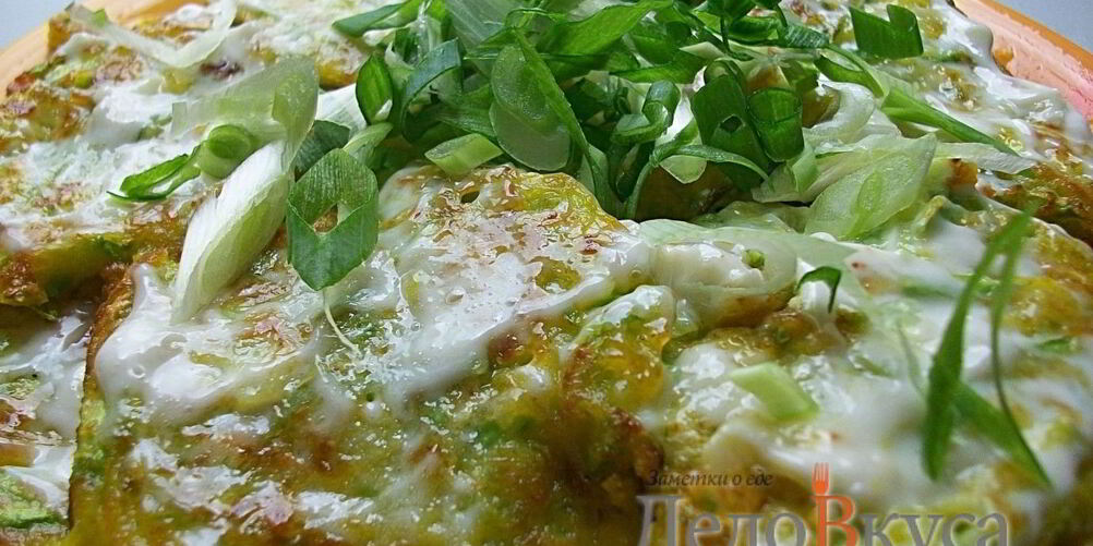 Рецепт кабачковых драников с чесночным соусом