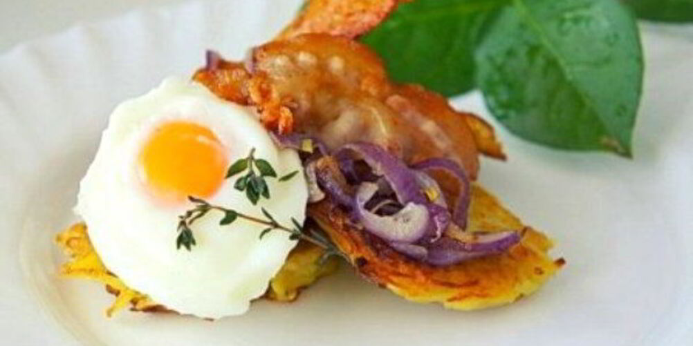 Рецепт картофельных драников с беконом