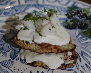 Картофельные драники с треской