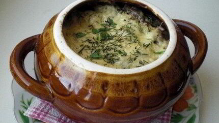 Фрикадельки в горшочке по-русски