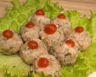 Постные фрикадельки из грибов и картофеля