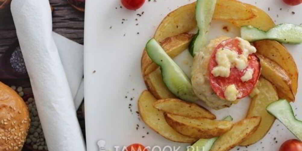 Рецепт сливочных фрикаделек с картофелем фри