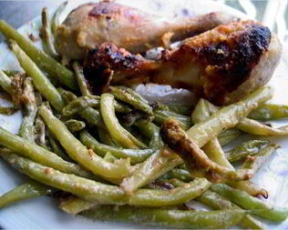 Гарнир из стручковой фасоли