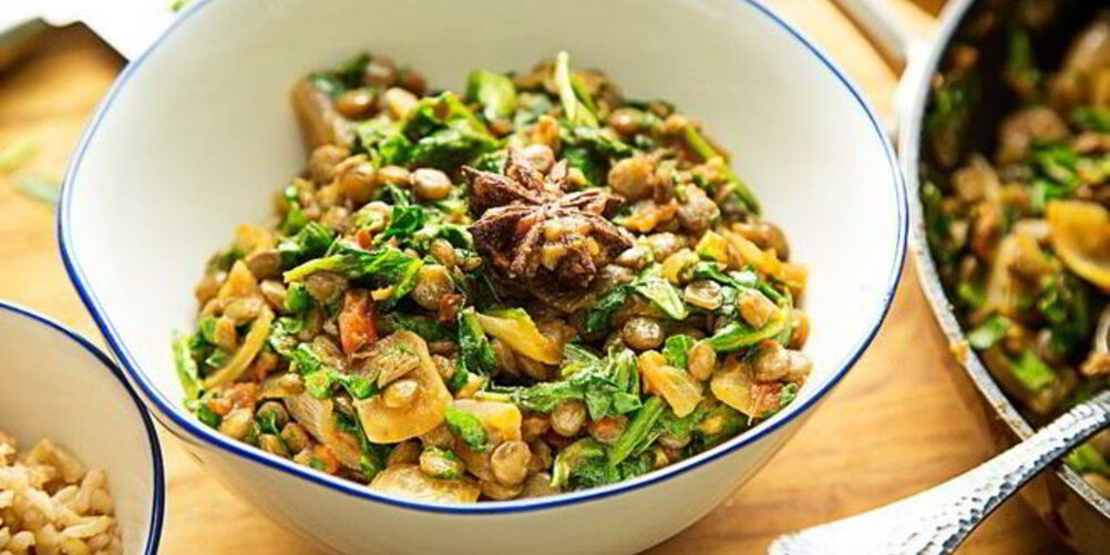 Рецепт чечевицы с овощами