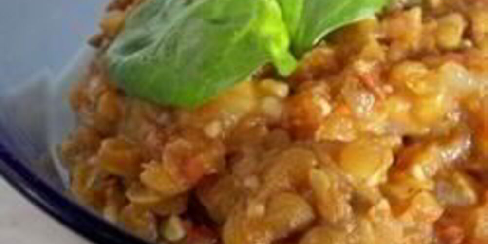 Рецепт чечевицы с помидорами и карри