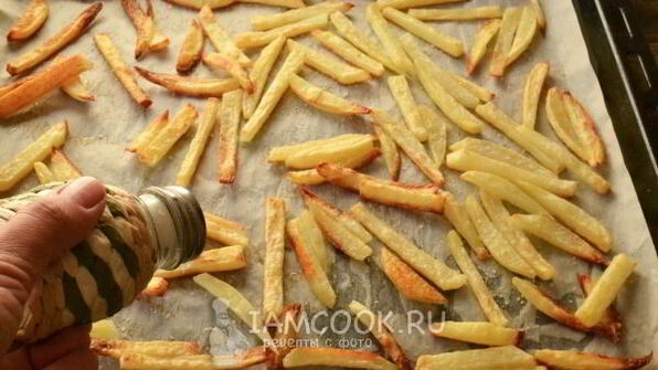 картофель фри в духовке