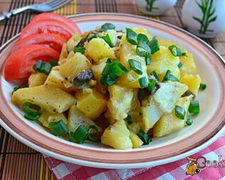 Картофель с грибами и сыром сулугуни в мультиварке