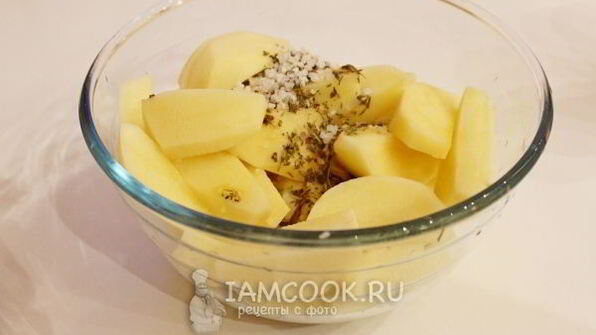 картофель в пакете для запекания