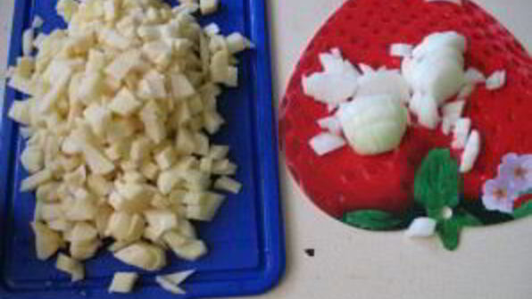 картошка с грибами опятами жареная