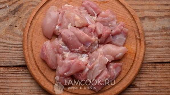 картошка с курицей, сыром и майонезом в духовке