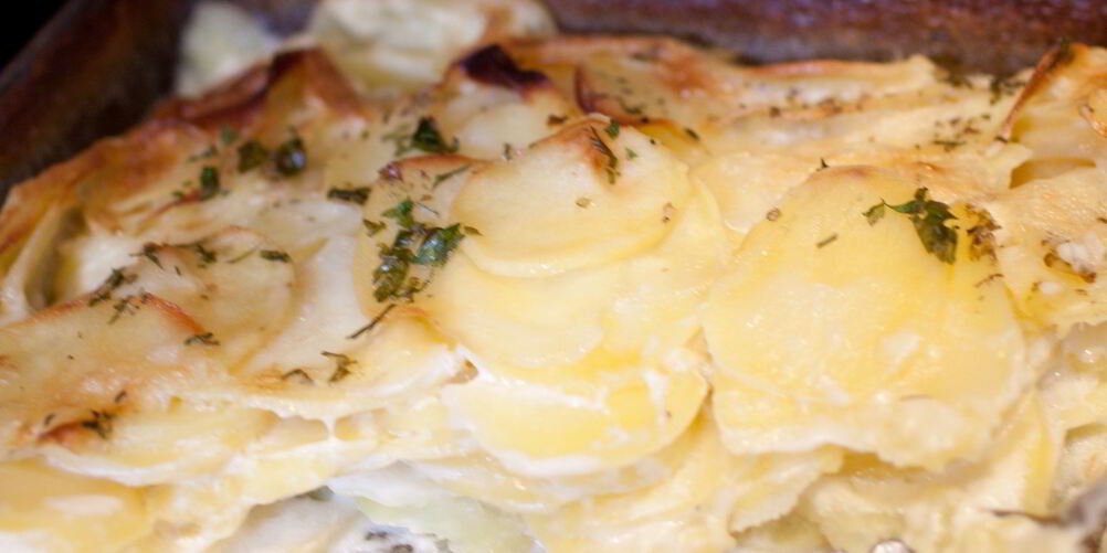 Рецепт картошки со сливками в духовке