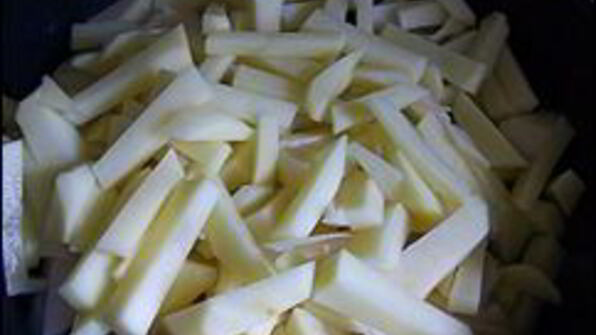 картошка жаренная с салом