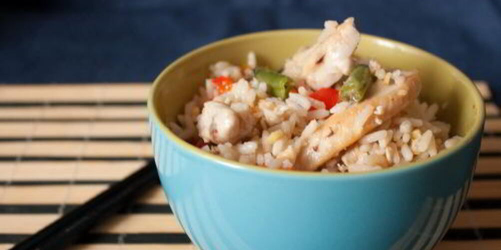 Рецепт китайского жареного риса с курицей